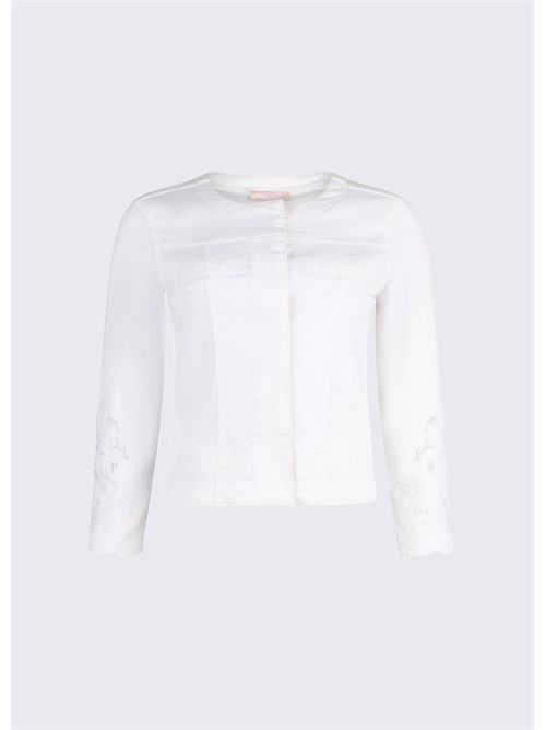 Giacca con ricamo sangallo LIU JO | WA6262T367A/P9255